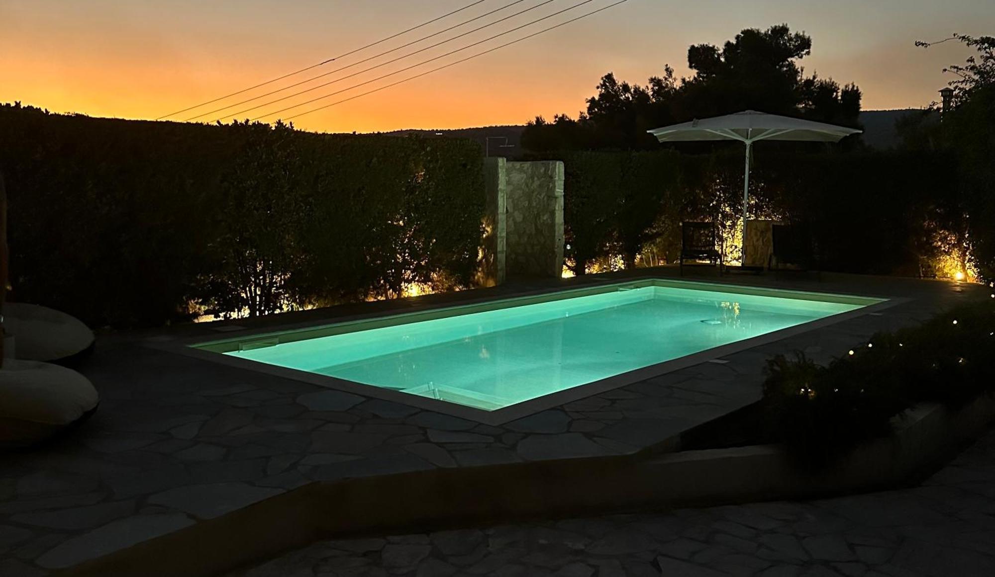 Villa Agia Marina 5M Walk To The Beach With Private Pool Eksteriør bilde