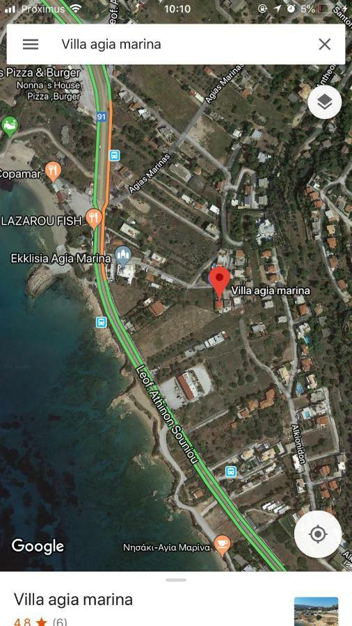 Villa Agia Marina 5M Walk To The Beach With Private Pool Eksteriør bilde